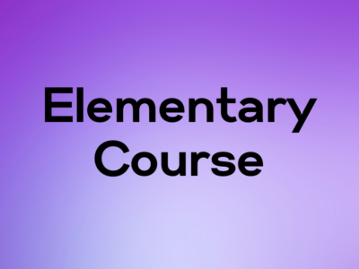 Elementary Course 09 (started on April 01, 2023)