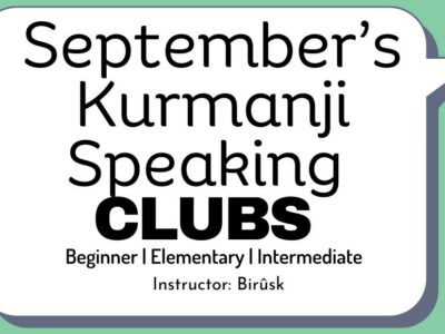 September’s Kurmanji Kurdish Speaking Clubs