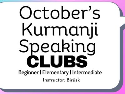 October’s Kurmanji Kurdish Speaking Clubs