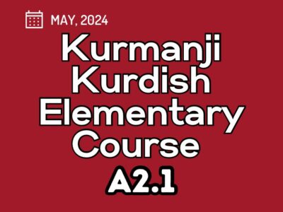 Kurdish Kurmanji Elementary A2.1 Course (starts on May 02, 2024)