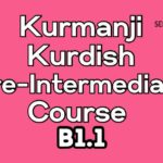 Kurdish Kurmanji Pre-Intermediate B1.1 Course (starts on September, 2024)