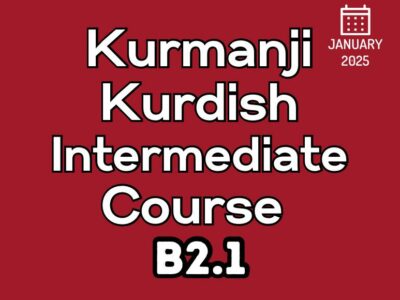 Kurdish Kurmanji Intermediate B2.1 Course (starts on January, 2025)