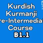 Kurdish Kurmanji Pre-INTERMEDIATE B1.1 Course (starts on JUNE, 2025)