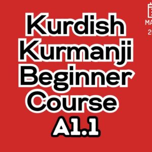 Kurdish Kurmanji Beginner (A1.1) Course (starts on MARCH, 2026)